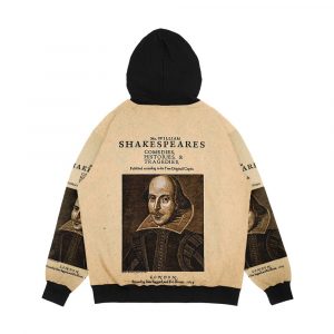 Alternative view of Shakespeare First Folio Front Piece Men's All-Over-Print Hoodie