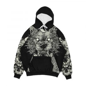 Shape Shift Black Men's All-Over-Print Hoodie