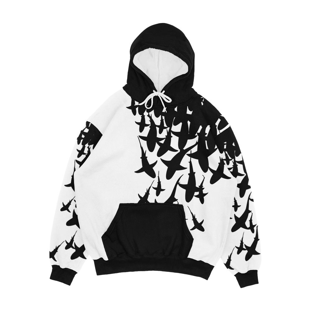 Shark Men's All-Over-Print Hoodie