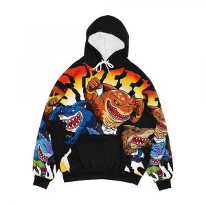 Shark Warriors Men's All-Over-Print Hoodie