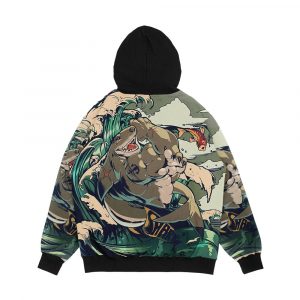 Alternative view of Sharkest Shark Of The Pond Men's All-Over-Print Hoodie