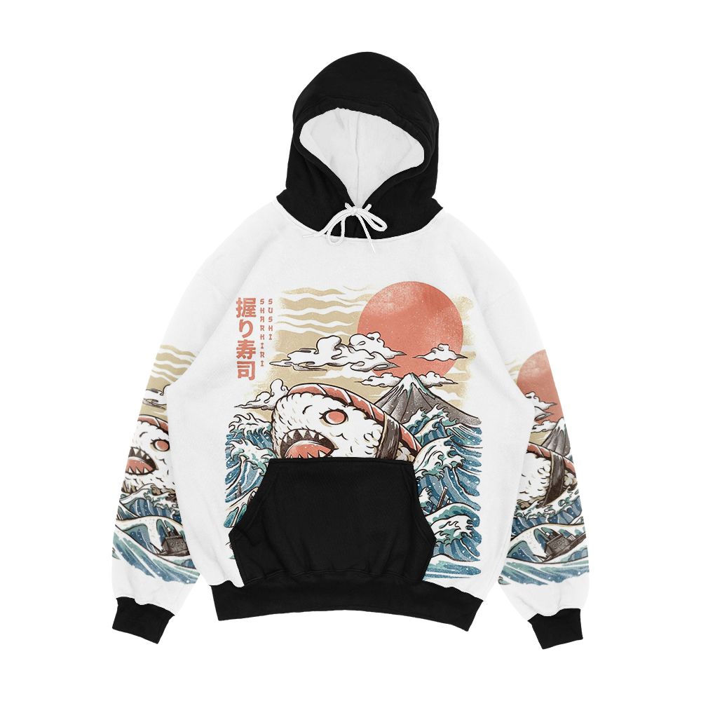 Sharkiri Sushi Men's All-Over-Print Hoodie
