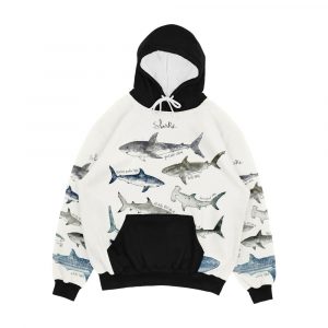 Sharks Men's All-Over-Print Hoodie
