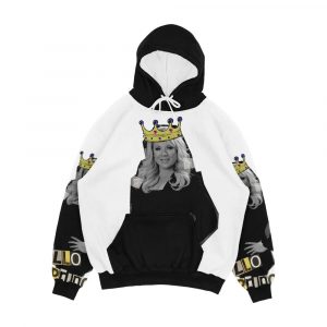 Sharon Watts Hello Princess Men's All-Over-Print Hoodie