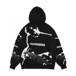 Alternative view of Shatnershairpiece Plays Hot Guitar Men's All-Over-Print Hoodie
