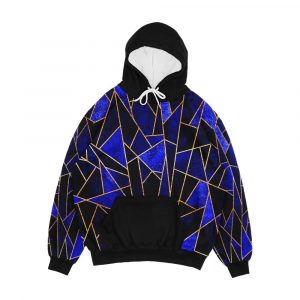 Shattered Sapphire Men's All-Over-Print Hoodie