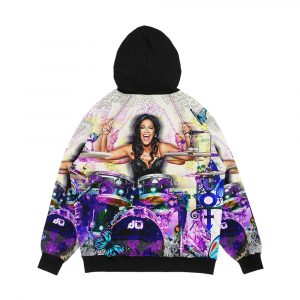 Alternative view of Sheila E Drummer Prince Drum Woman Digital Art By Ionaartdigital Men's All-Over-Print Hoodie