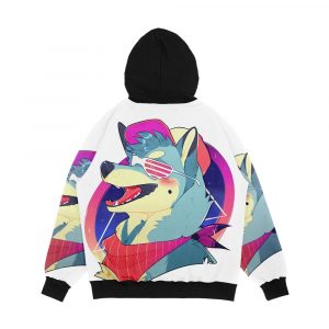 Alternative view of Shibe Vibes Men's All-Over-Print Hoodie