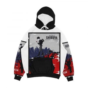 Shibuya Metaverse Men's All-Over-Print Hoodie