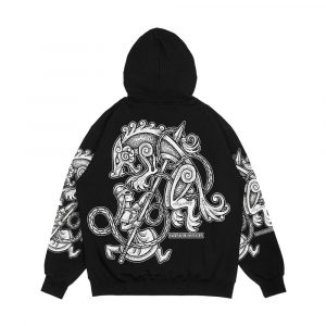 Alternative view of Shieldmaiden Huntress Men's All-Over-Print Hoodie
