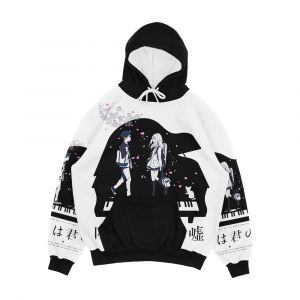 Shigatsu Wa Kimi No Uso Men's All-Over-Print Hoodie