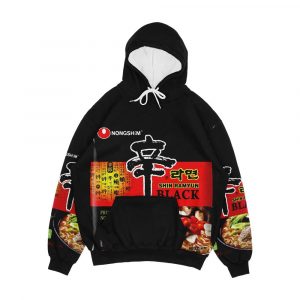 Shin Ramyun Black Ramen Nongshim Instant Ramen Men's All-Over-Print Hoodie