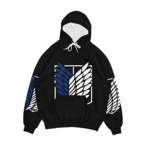 Shingeki No Kyojin Logo Men's All-Over-Print Hoodie