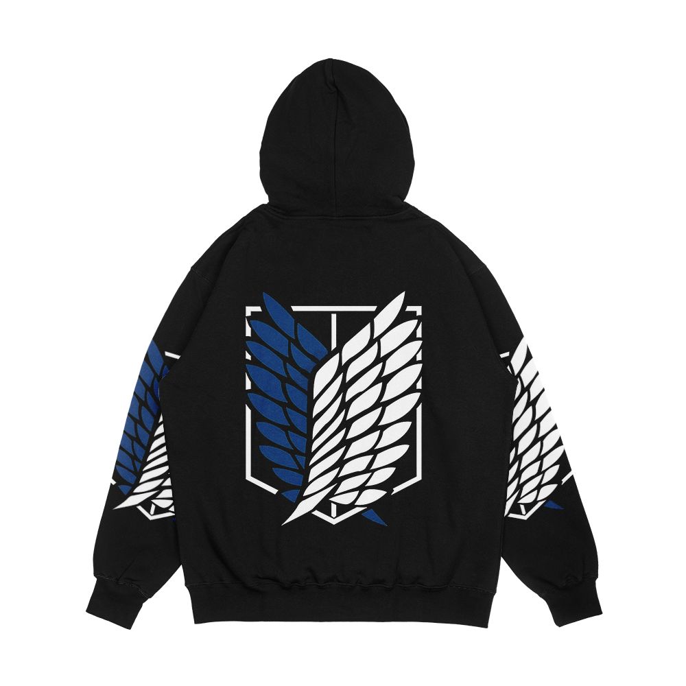 Shingeki No Kyojin Logo Men's All-Over-Print Hoodie - Image 2