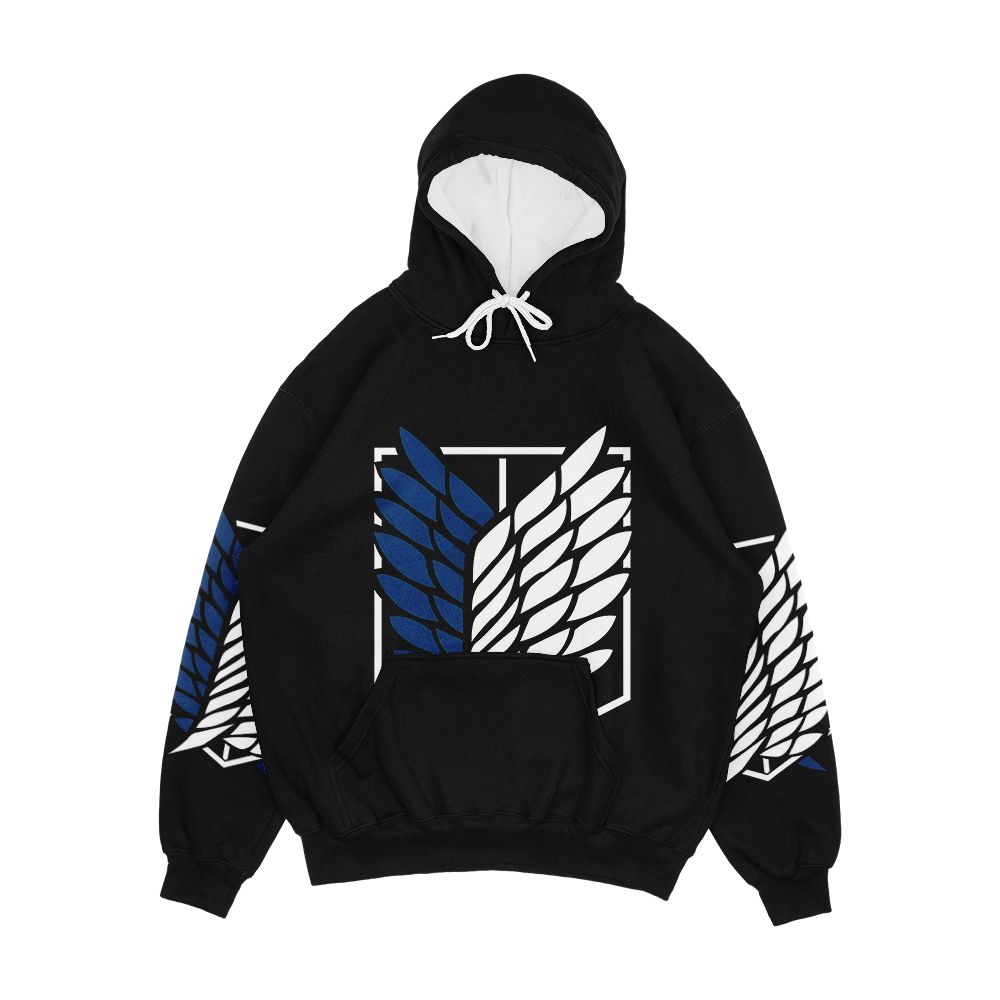 Shingeki No Kyojin Logo Men's All-Over-Print Hoodie
