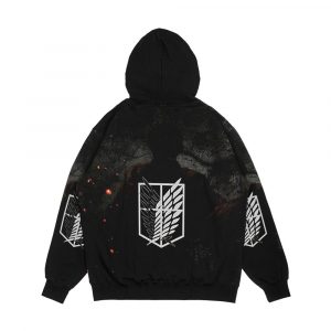 Alternative view of Shingeki No Kyojin Men's All-Over-Print Hoodie