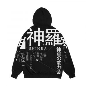 Alternative view of Shinra Electric Power Company Men's All-Over-Print Hoodie