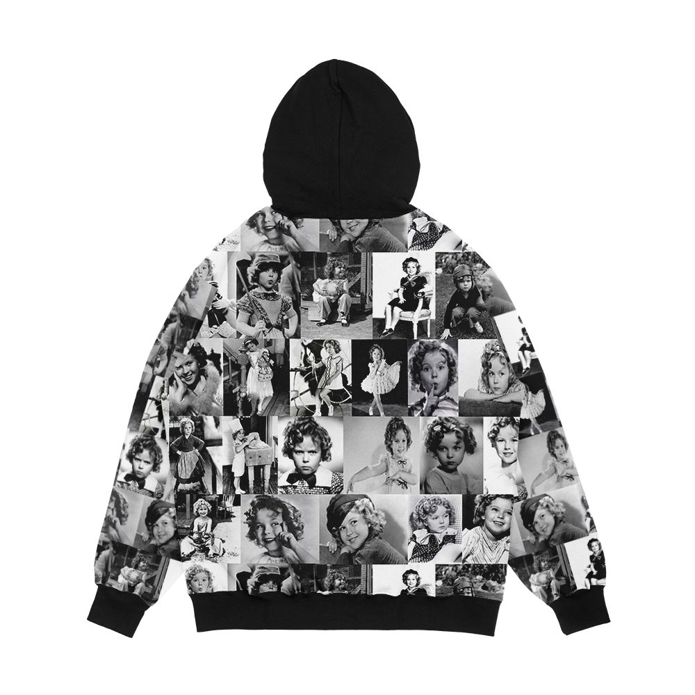 Shirley Temple Collage Men's All-Over-Print Hoodie - Image 2