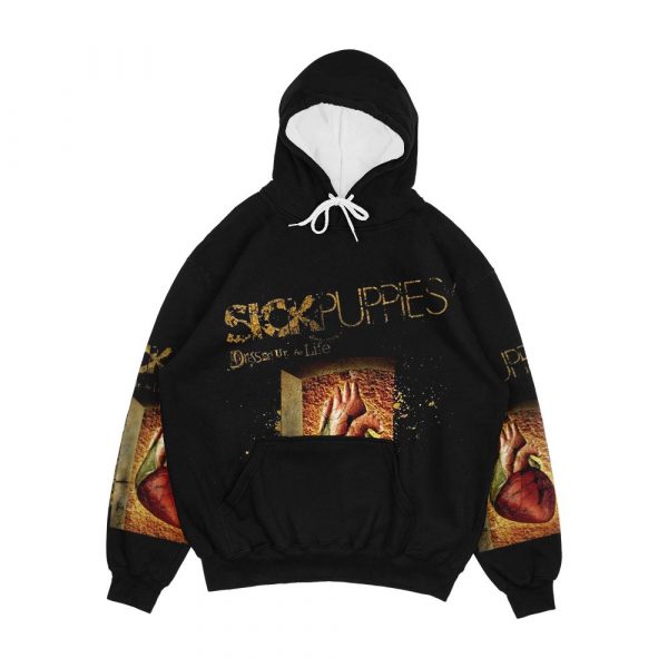 Sick Puppies Men's All-Over-Print Hoodie