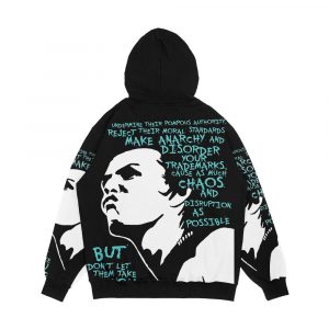 Alternative view of Sid Vicious Dead Or Alive Men's All-Over-Print Hoodie