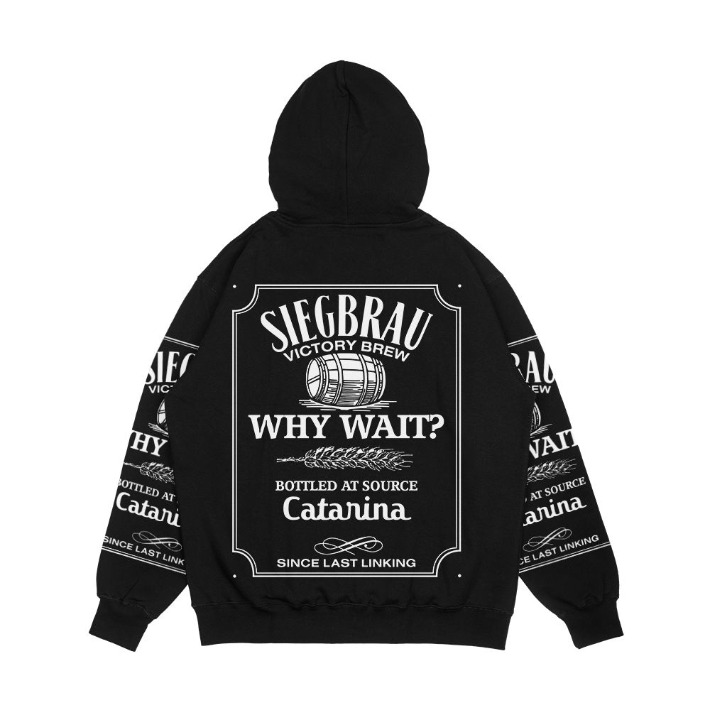 Siegbrau Whisky White Men's All-Over-Print Hoodie - Image 2