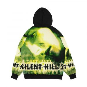 Alternative view of Silent Hill 2 Ps2 Original Box Art Green Cover Neon Men's All-Over-Print Hoodie