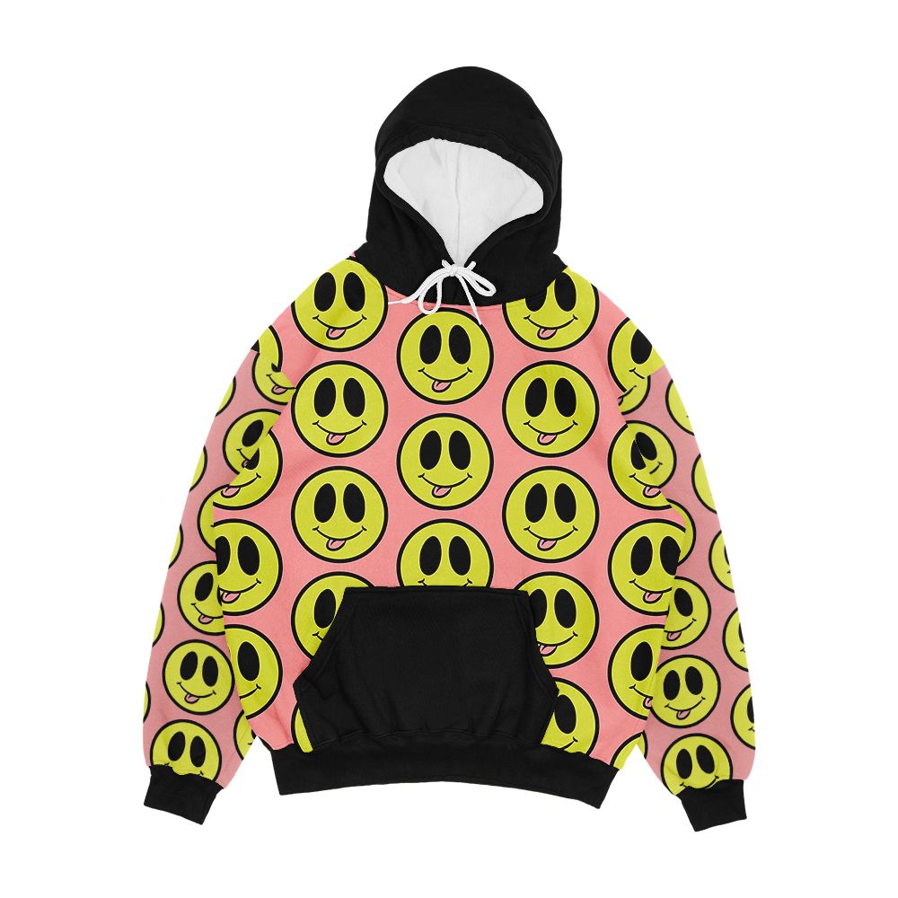 Silly Smiley Face Men's All-Over-Print Hoodie