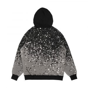 Alternative view of Silver Gray Glitter 1 Faux Glitter Shiny Decor Art Men's All-Over-Print Hoodie