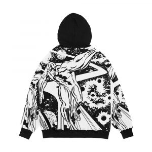 Alternative view of Silver Surfer Men's All-Over-Print Hoodie