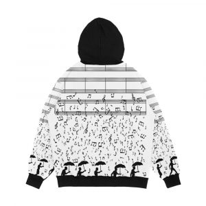 Alternative view of Singing In The Raaaain Men's All-Over-Print Hoodie