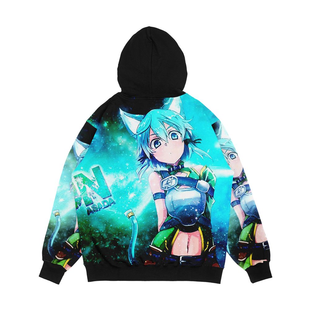 Sinon Cat Men's All-Over-Print Hoodie - Image 2