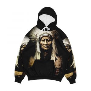 Sitting Bull Men's All-Over-Print Hoodie