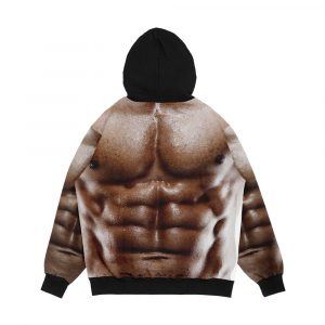 Alternative view of Six Pack Abs Men's All-Over-Print Hoodie