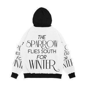 Alternative view of Skulduggery Pleasant The Sparrow Flies South For Winter Men's All-Over-Print Hoodie