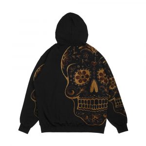 Alternative view of Skull Wood Men's All-Over-Print Hoodie