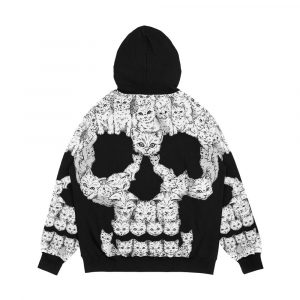 Alternative view of Skulls Are For Pussies Men's All-Over-Print Hoodie