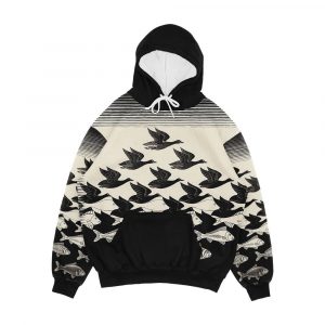 Sky And Water I Maurits Cornelis Escher Men's All-Over-Print Hoodie
