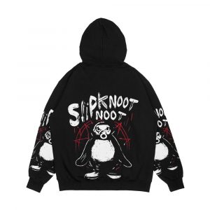 Alternative view of Slipknoot Noot Penguin Death Metal Goth Hard Rock Men's All-Over-Print Hoodie