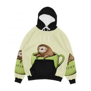 Sloffee Men's All-Over-Print Hoodie