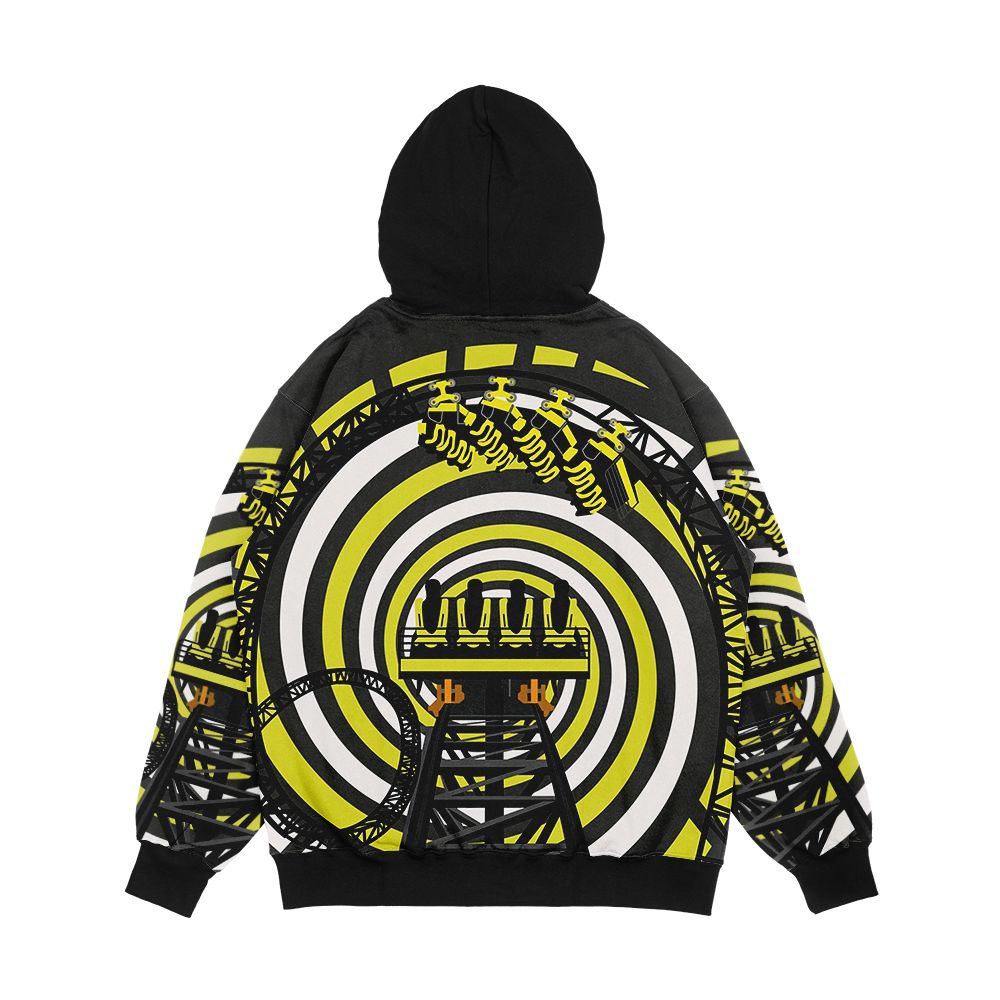Smile Forever Shirt Design Black And Yellow Gerstlauer Infinity Coaster Men's All-Over-Print Hoodie - Image 2
