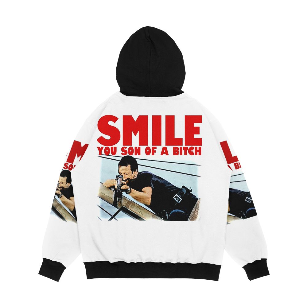 Smile Men's All-Over-Print Hoodie - Image 2