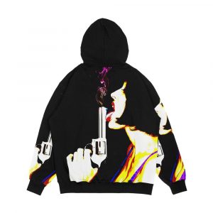 Alternative view of Smokin Gun Men's All-Over-Print Hoodie