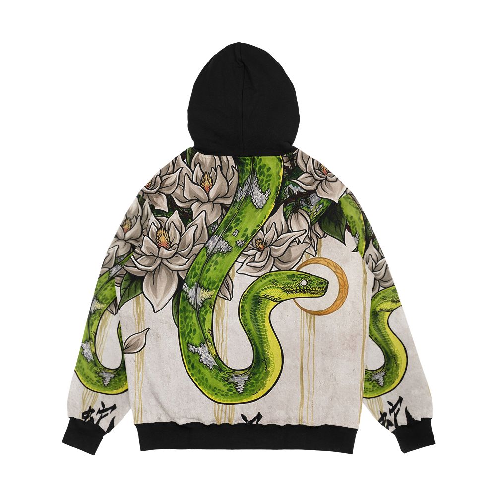 Snake Men's All-Over-Print Hoodie - Image 2