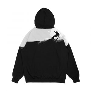 Alternative view of Snowboarding Downhill Men's All-Over-Print Hoodie