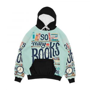So Many Books So Little Time Men's All-Over-Print Hoodie