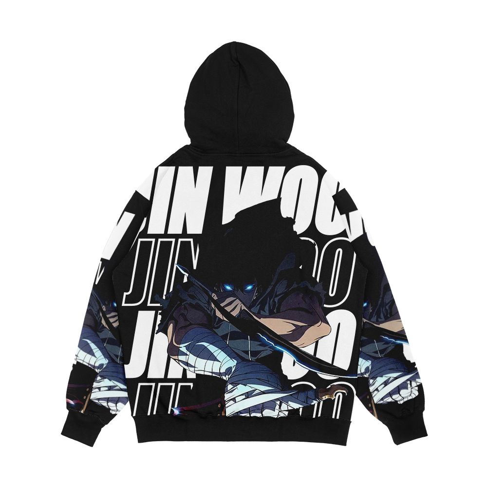 Solo Leveling Sung Jin Woo For Dark Background Men's All-Over-Print Hoodie - Image 2