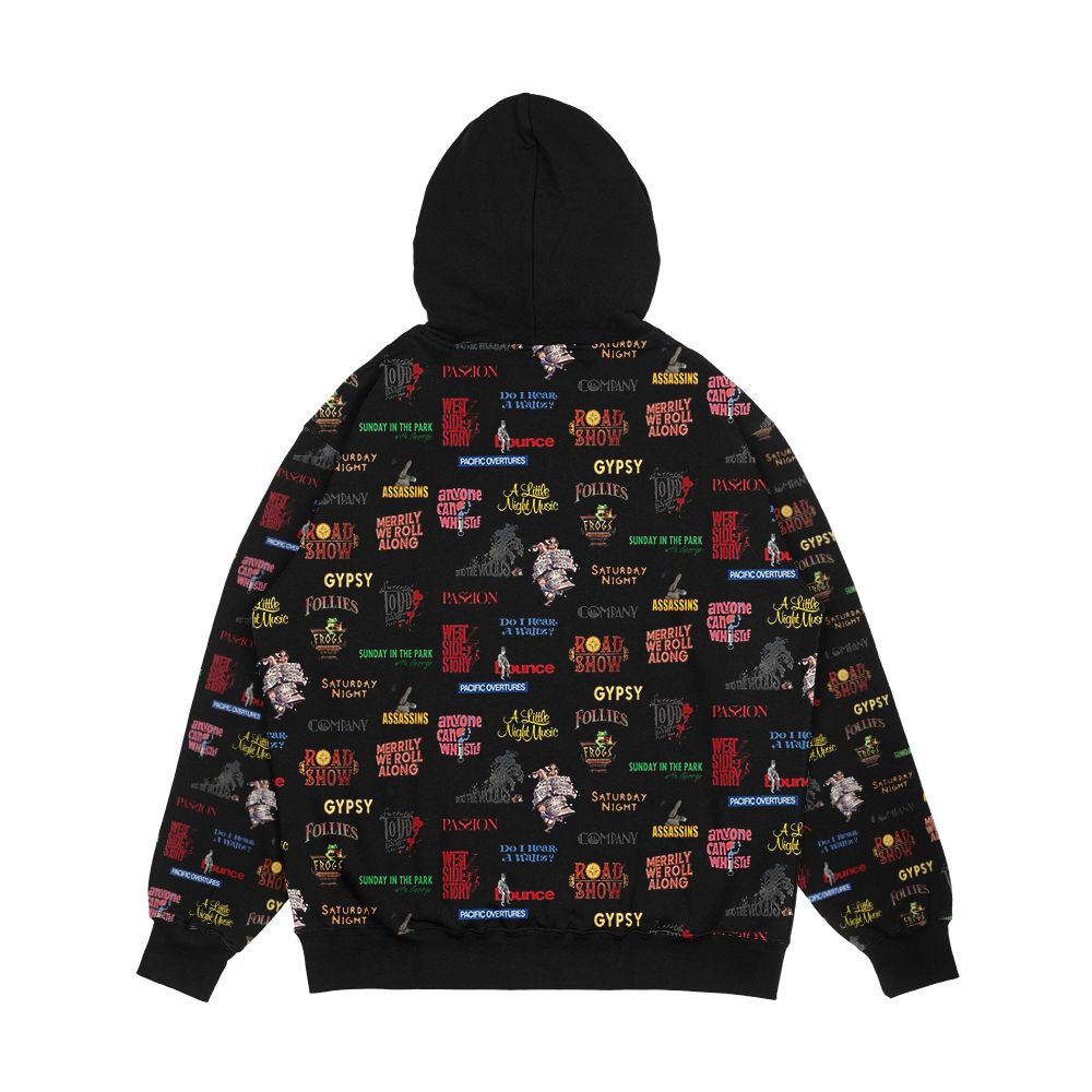 Sondheim Musicals Men's All-Over-Print Hoodie - Image 2