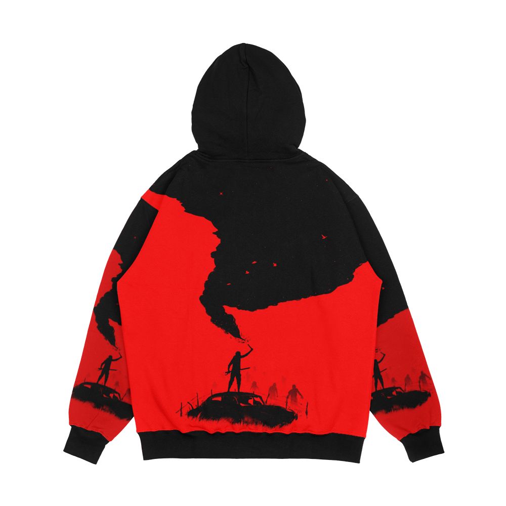 Sos Men's All-Over-Print Hoodie - Image 2