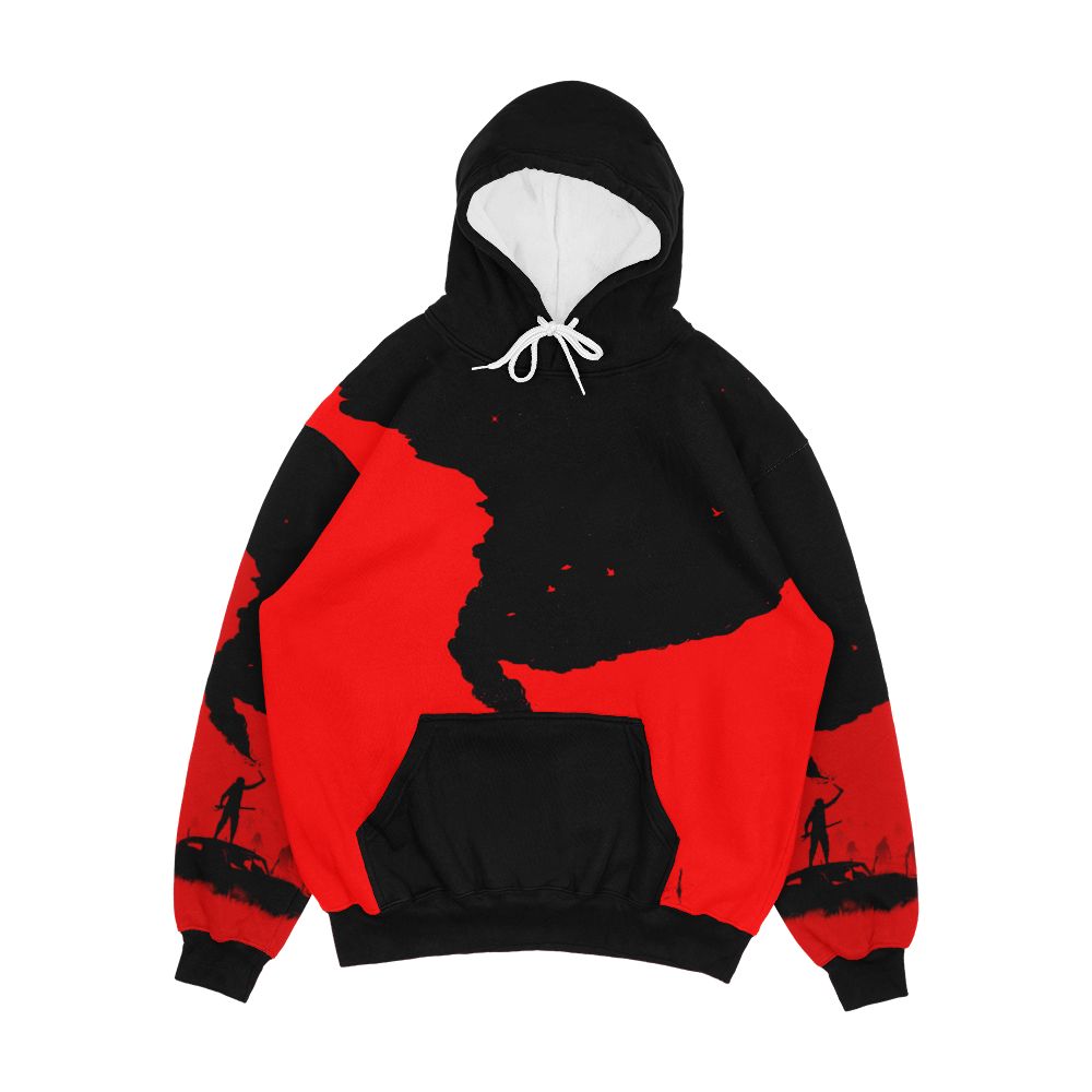 Sos Men's All-Over-Print Hoodie