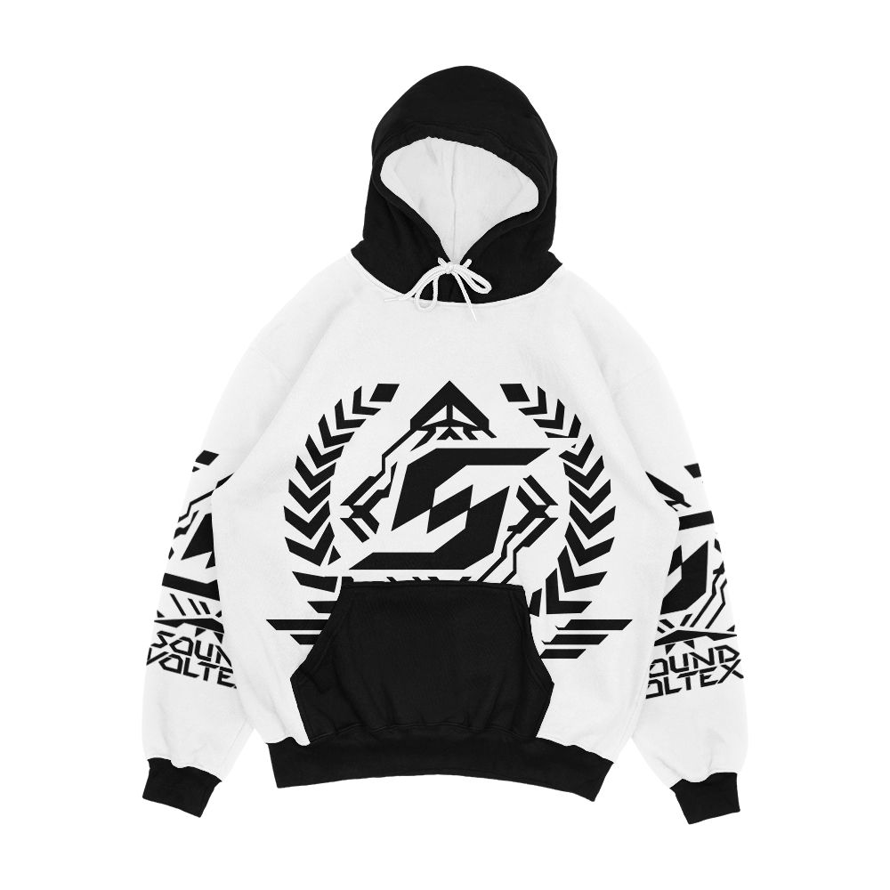 Sound Voltex Logo Black Men's All-Over-Print Hoodie